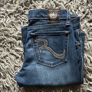 Rock & Republic Blue Boot Cut Jeans with Signature Stitching